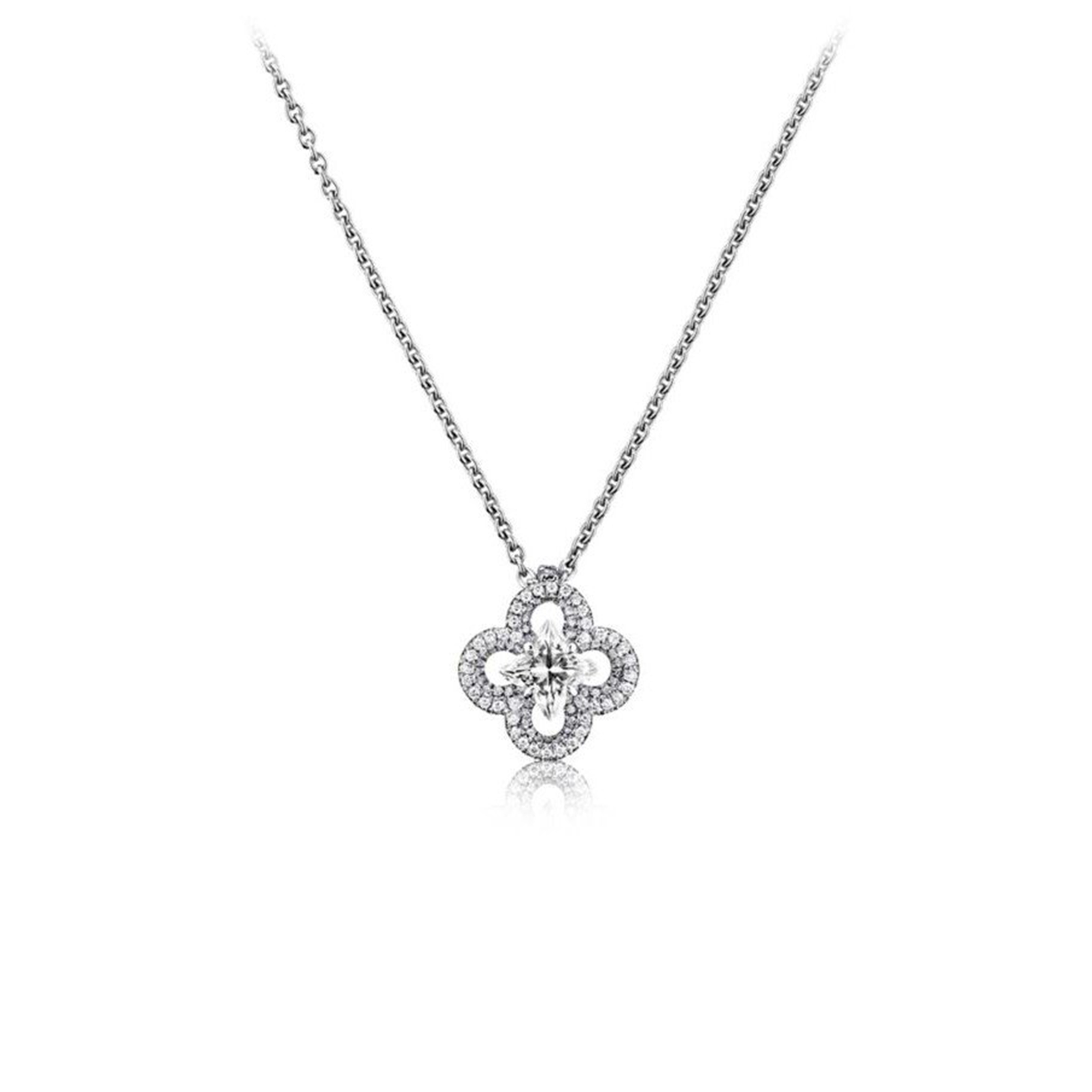 LOUIS VUITTON MONOGRAM FUSION NECKLACE Q93258